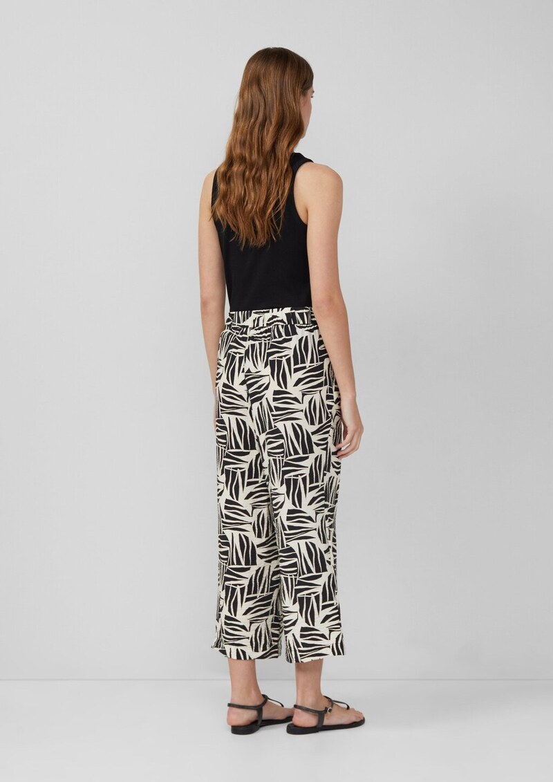 Culotte aus Viskosemix mit All-over-Print