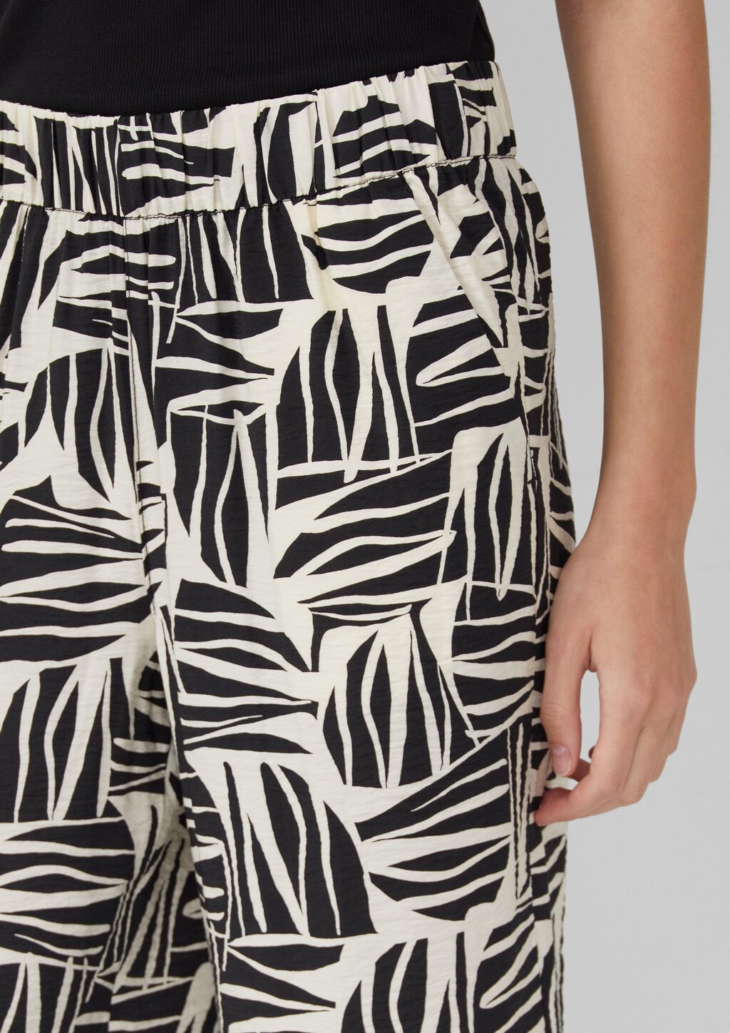 Culotte aus Viskosemix mit All-over-Print