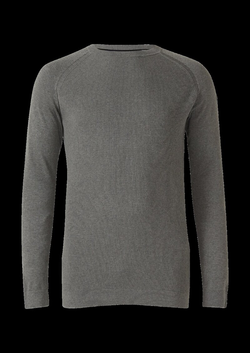 Baumwollpullover mit Raglanärmeln und Logo-Patch