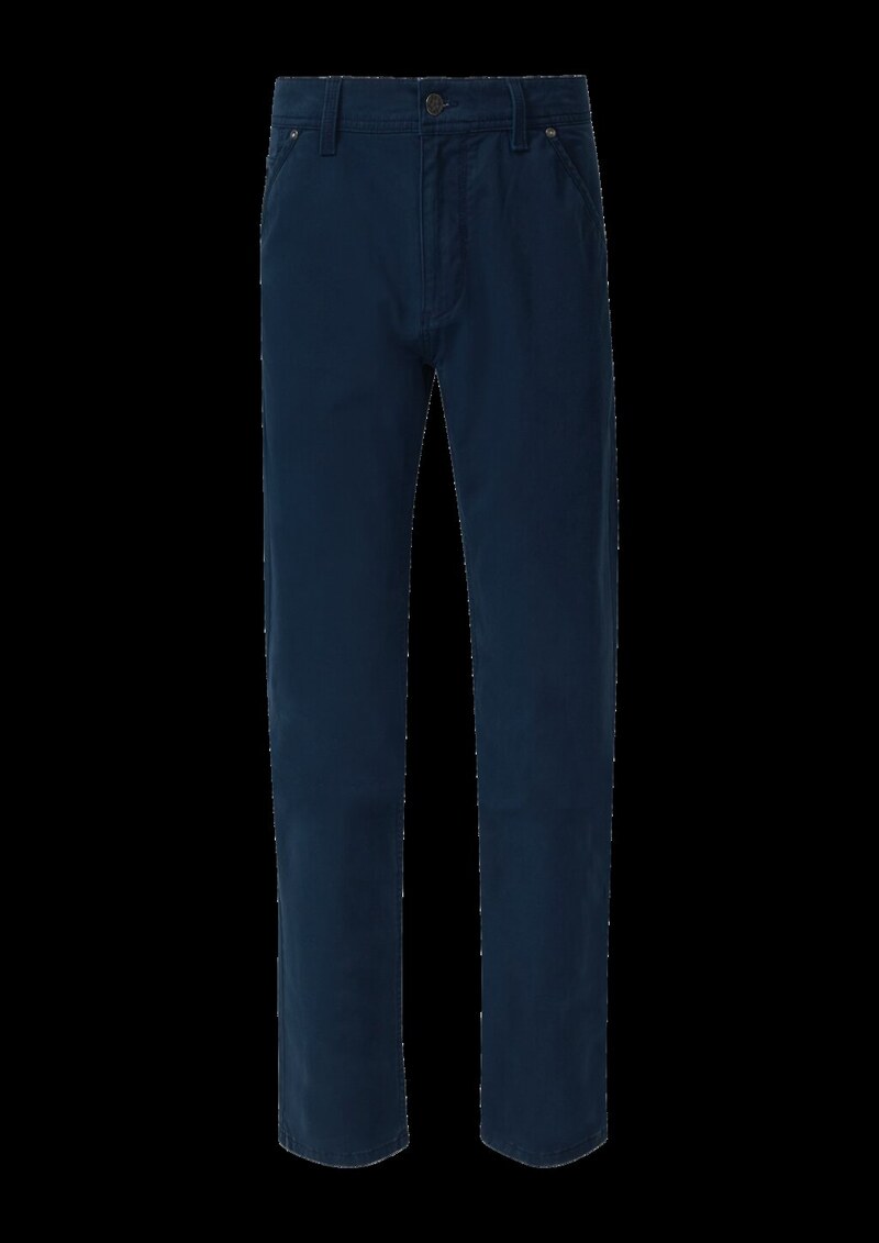 Chinohose aus Baumwollmix mit Logo-Details