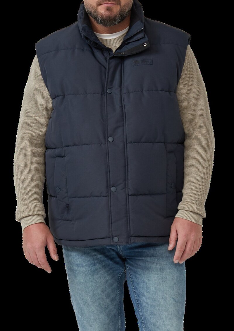 Sportive Steppweste mit Logo-Details