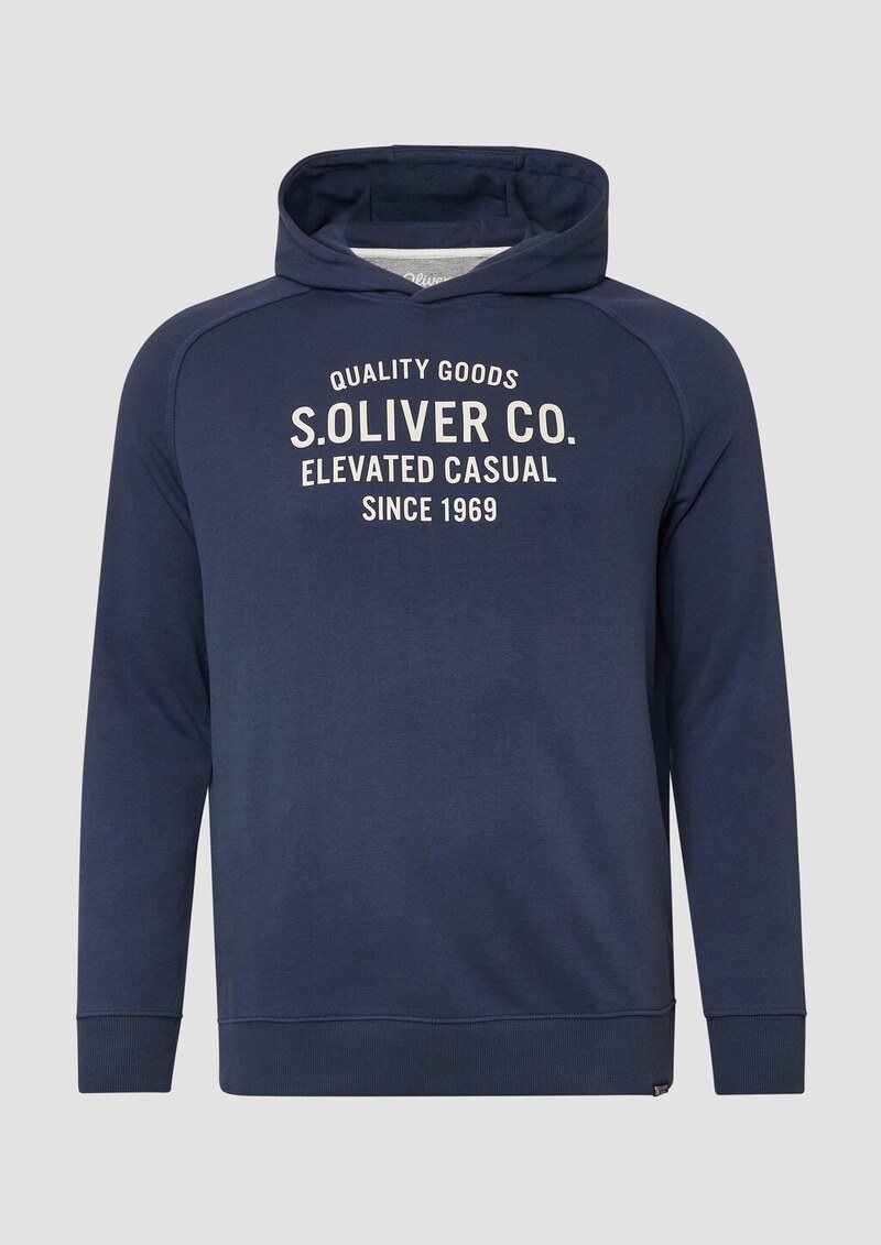 Sweatshirt aus Baumwollmix mit Frontprint