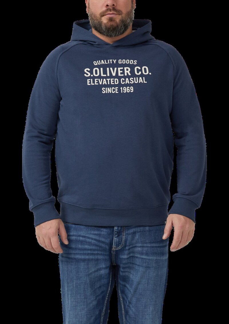 Sweatshirt aus Baumwollmix mit Frontprint