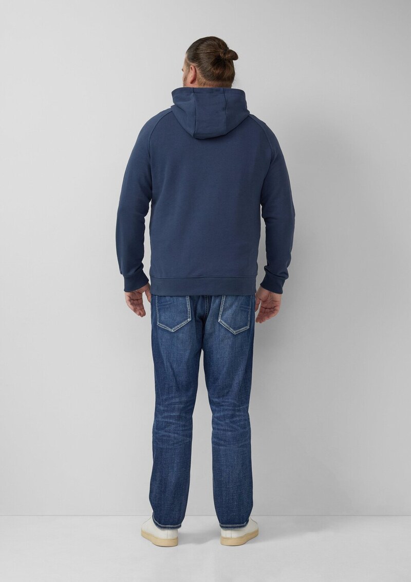 Sweatshirt aus Baumwollmix mit Frontprint