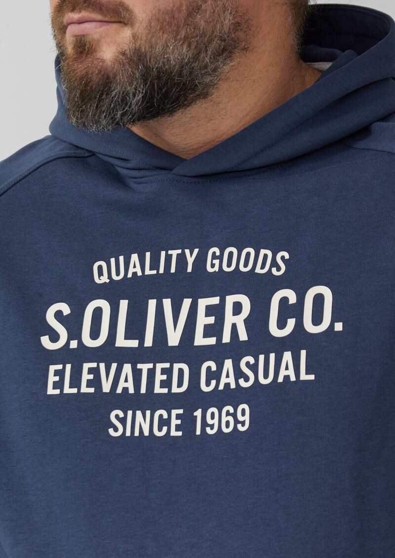 Sweatshirt aus Baumwollmix mit Frontprint