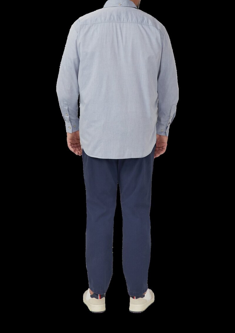 Regular Fit: Gewaschenes Hemd mit Brusttasche