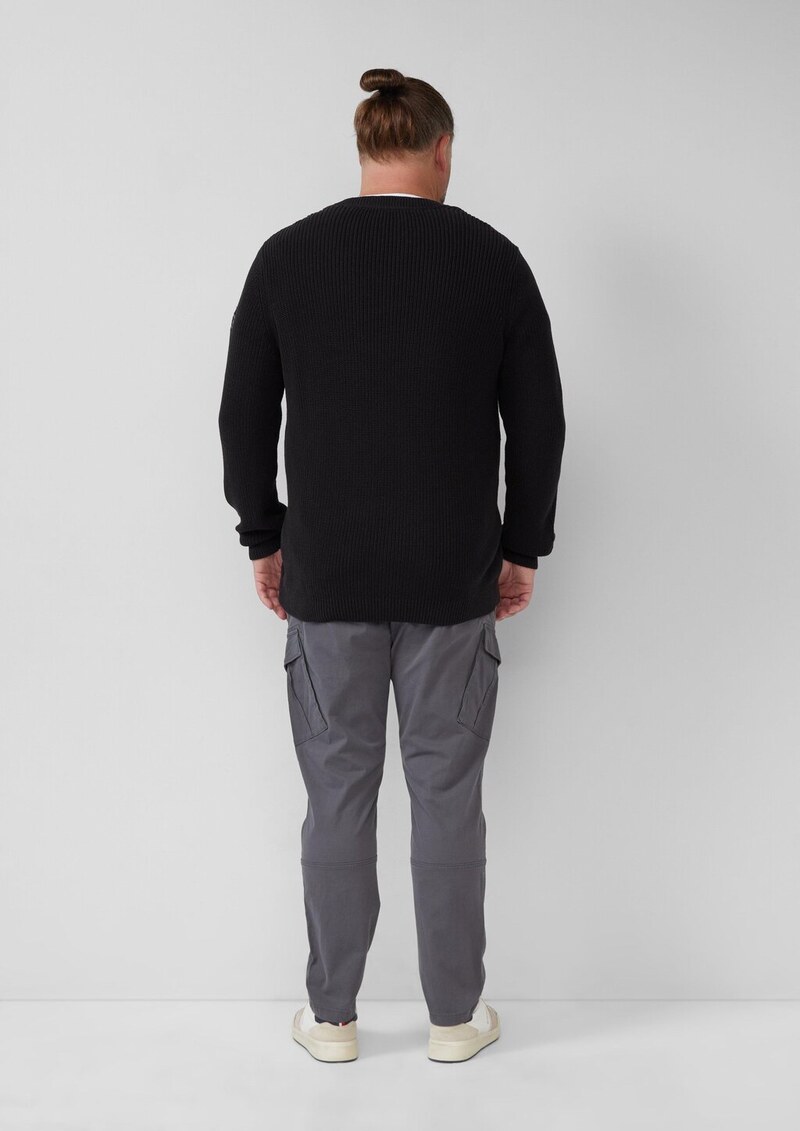 Phoenix: Cargopants aus Baumwollmix mit Struktur und Label-Details