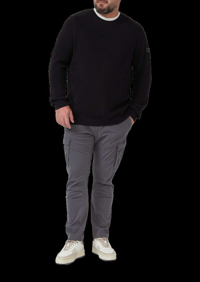 Phoenix: Cargopants aus Baumwollmix mit Struktur und Label-Details