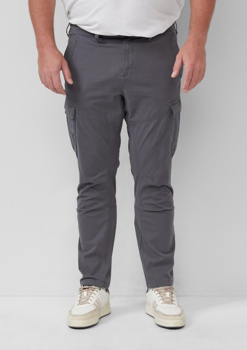 Phoenix: Cargopants aus Baumwollmix mit Struktur und Label-Details