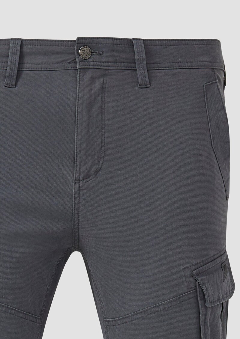 Phoenix: Cargopants aus Baumwollmix mit Struktur und Label-Details