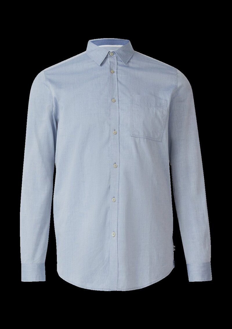 Regular Fit: Gewaschenes Hemd mit Button-Down-Kragen