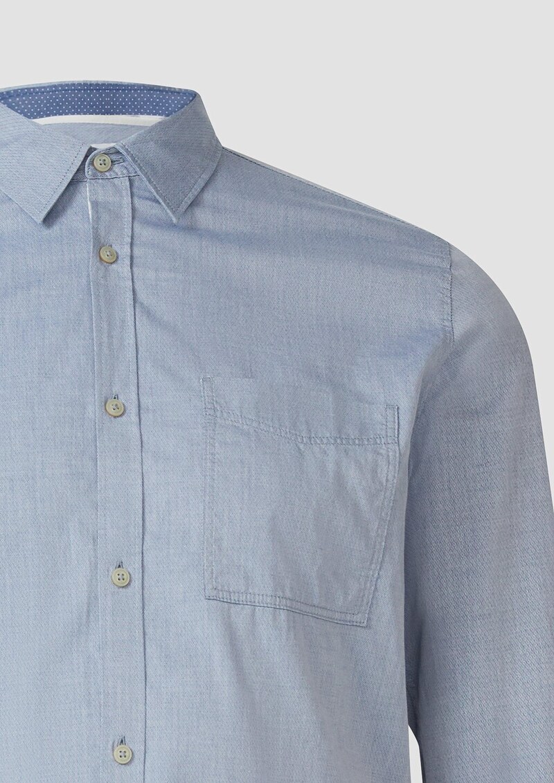 Regular Fit: Gewaschenes Hemd mit Button-Down-Kragen
