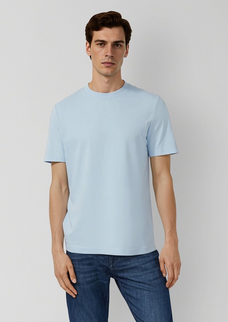 Baumwoll-T-Shirt mit Logo-Print