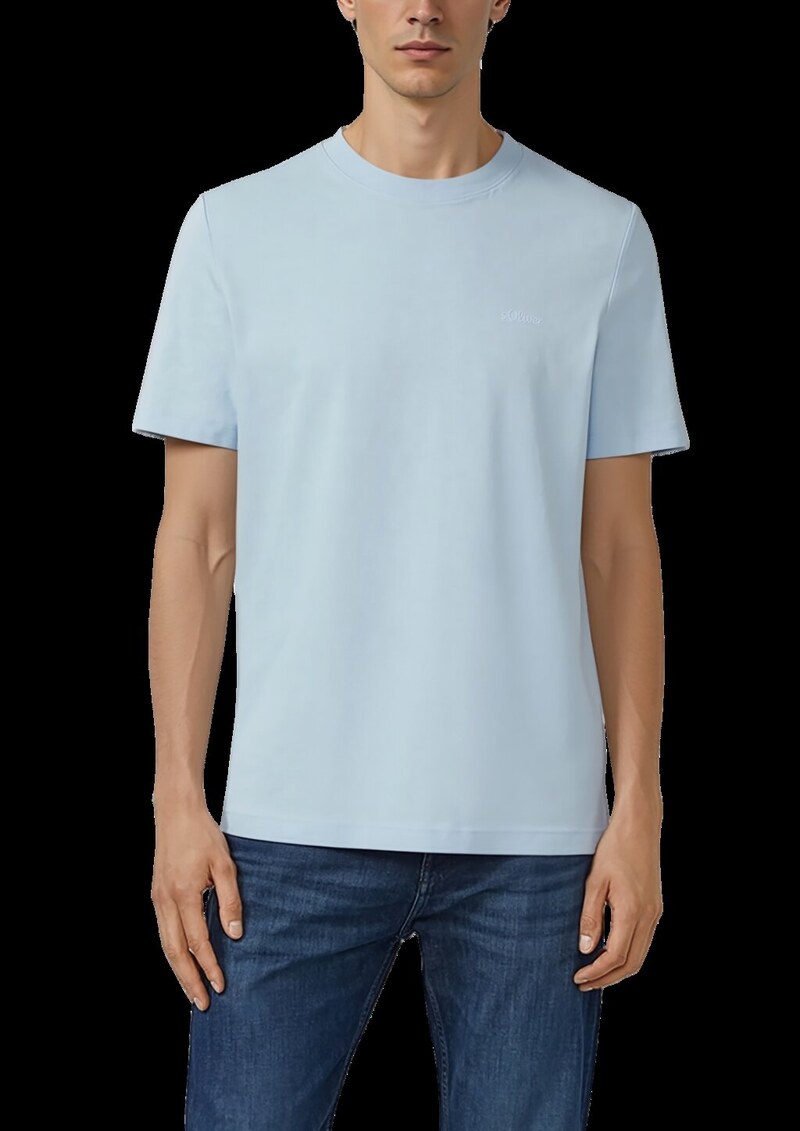 Baumwoll-T-Shirt mit Logo-Print