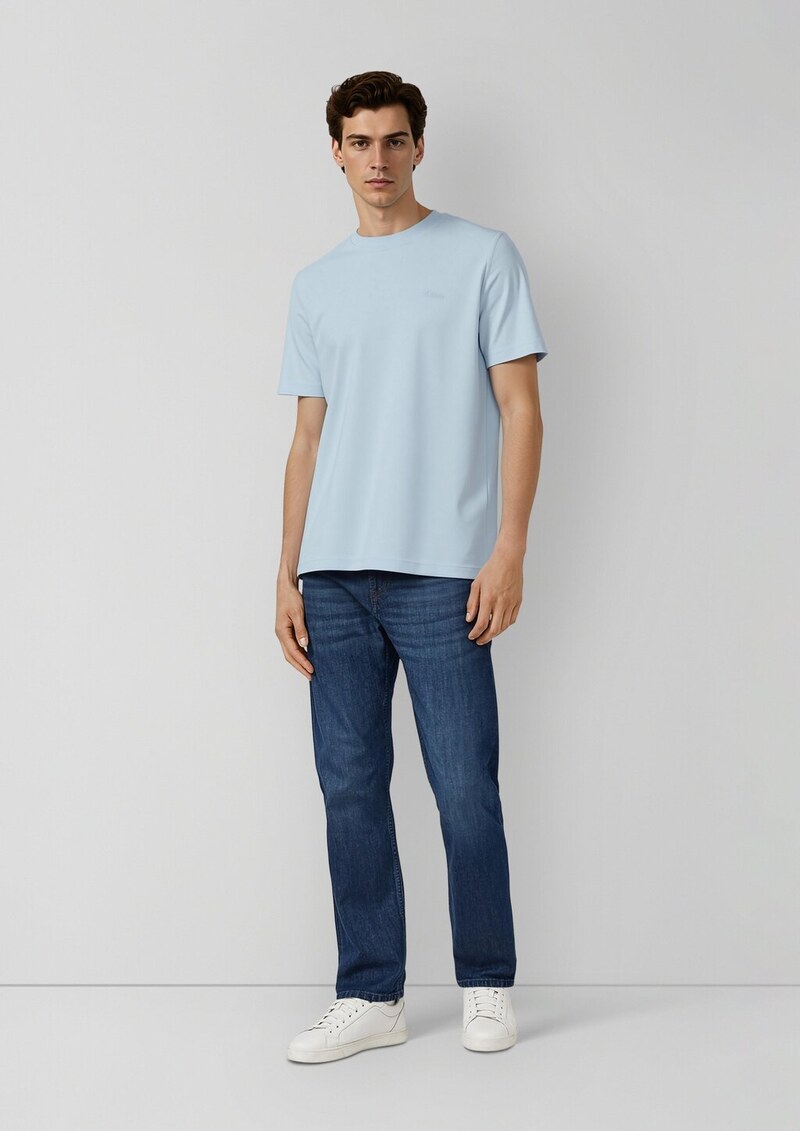 Baumwoll-T-Shirt mit Logo-Print