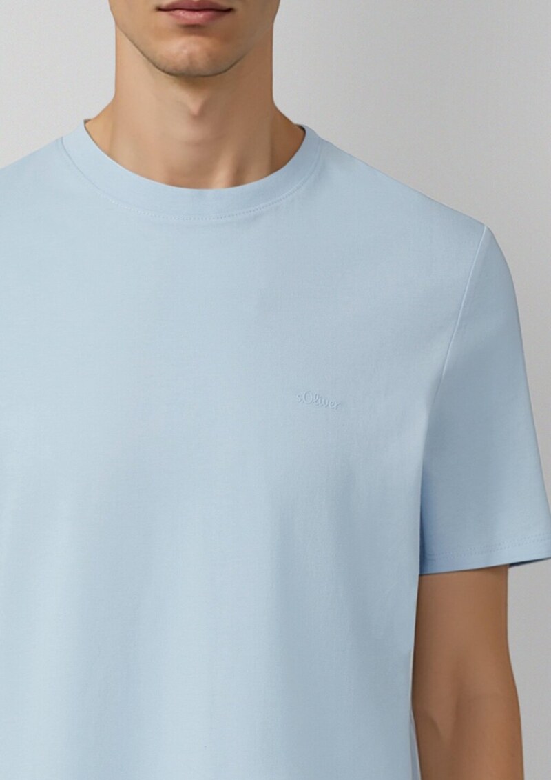 Baumwoll-T-Shirt mit Logo-Print