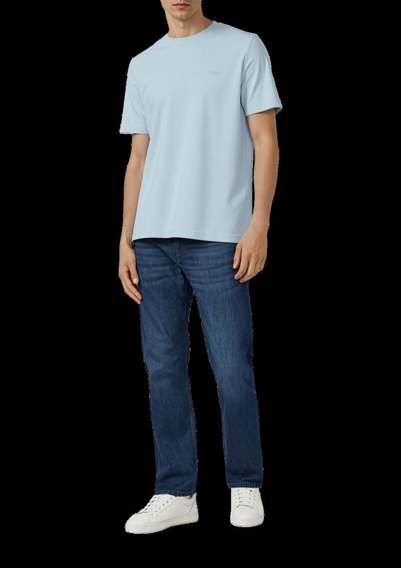 Baumwoll-T-Shirt mit Logo-Print