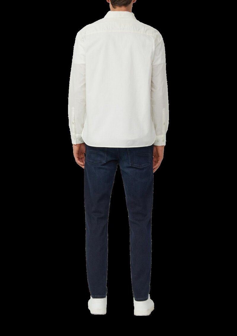 Regular Fit: Strukturiertes Hemd mit Kentkragen