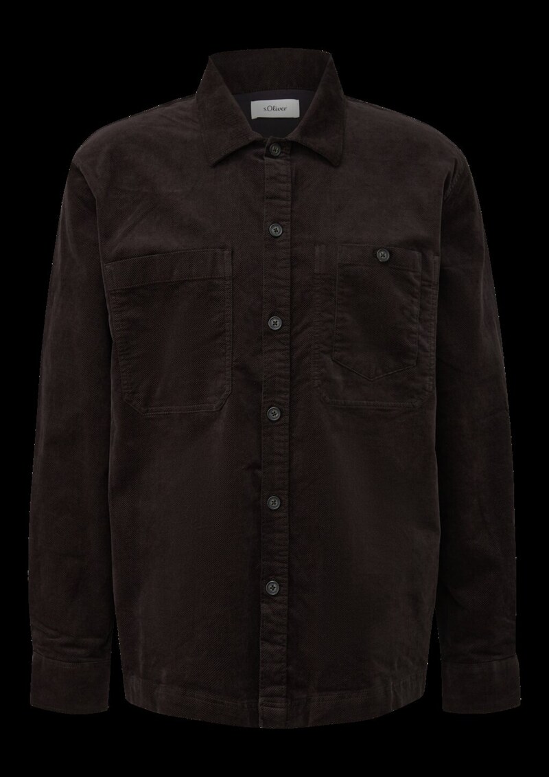 Overshirt aus diagonalem Feincord