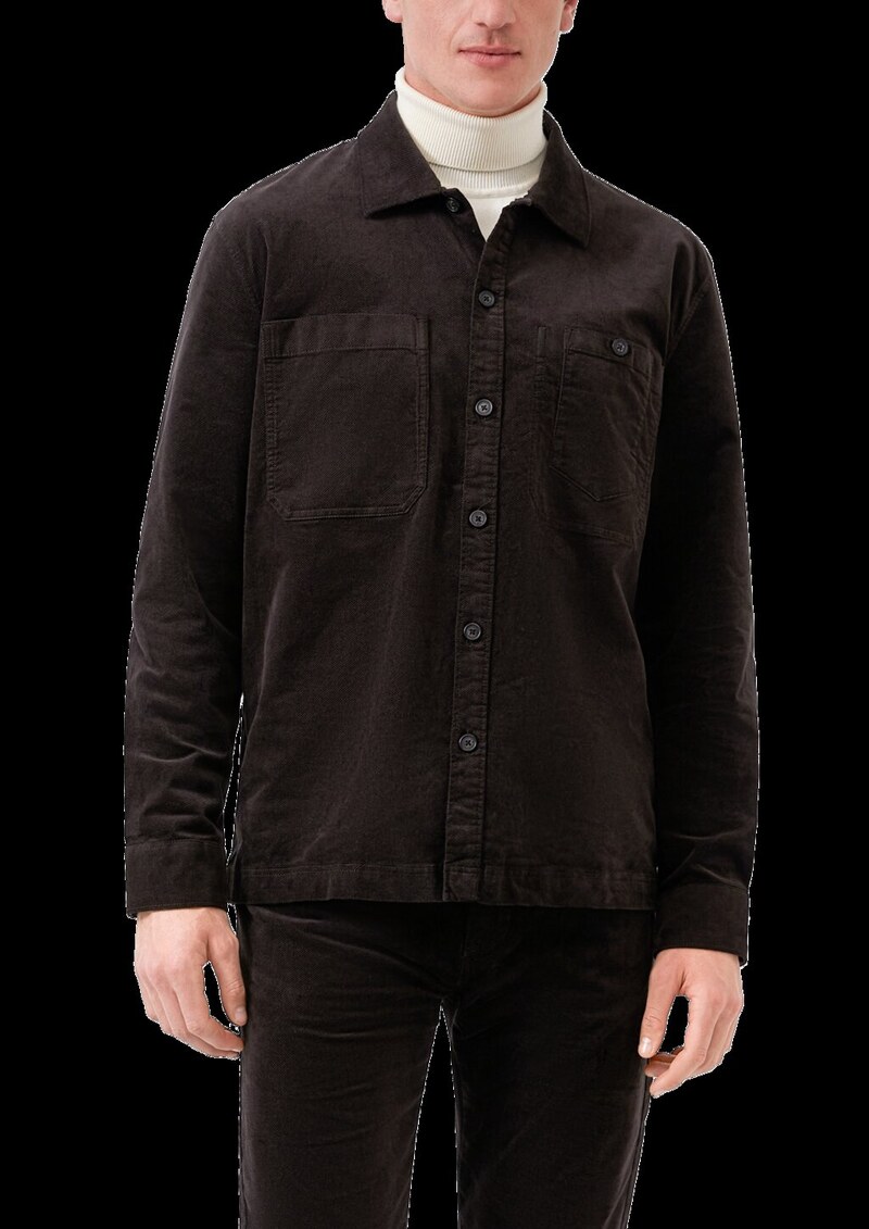 Overshirt aus diagonalem Feincord