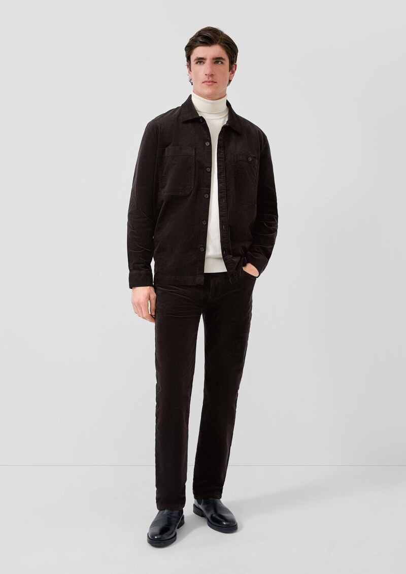 Overshirt aus diagonalem Feincord