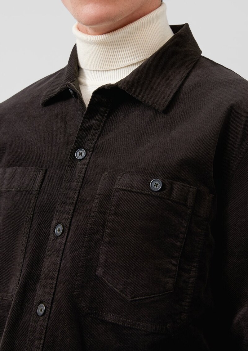 Overshirt aus diagonalem Feincord
