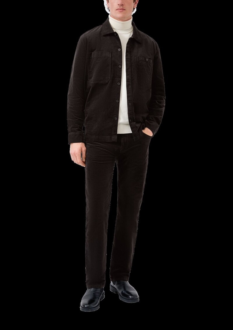 Overshirt aus diagonalem Feincord