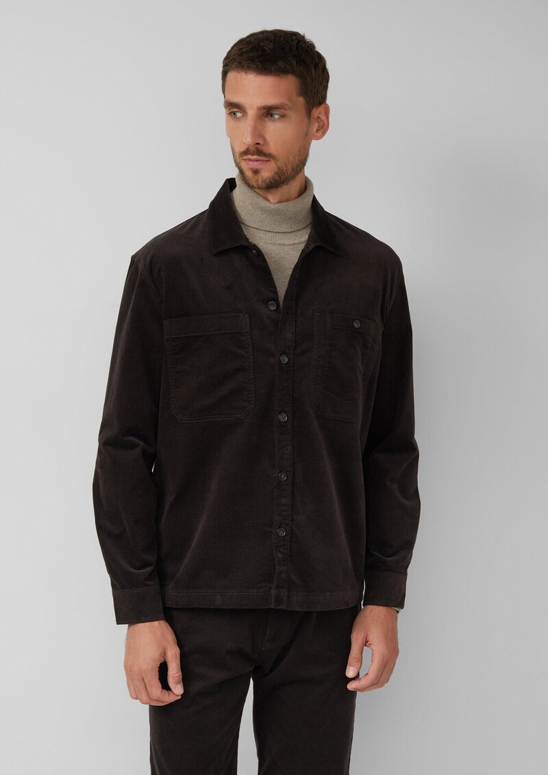 Overshirt aus diagonalem Feincord