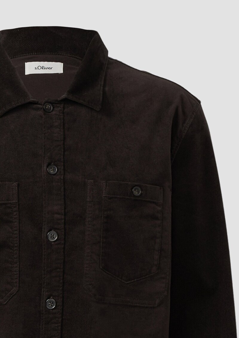 Overshirt aus diagonalem Feincord