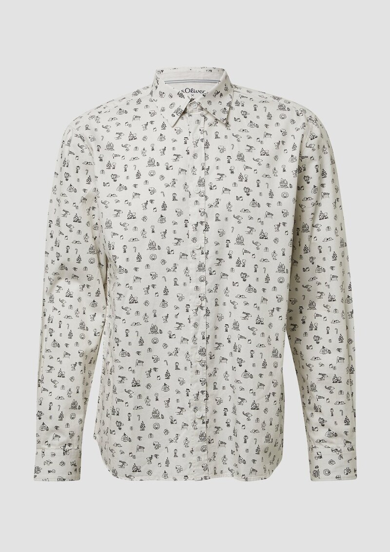 Regular Fit: Hemd mit Peanuts®-Motiv