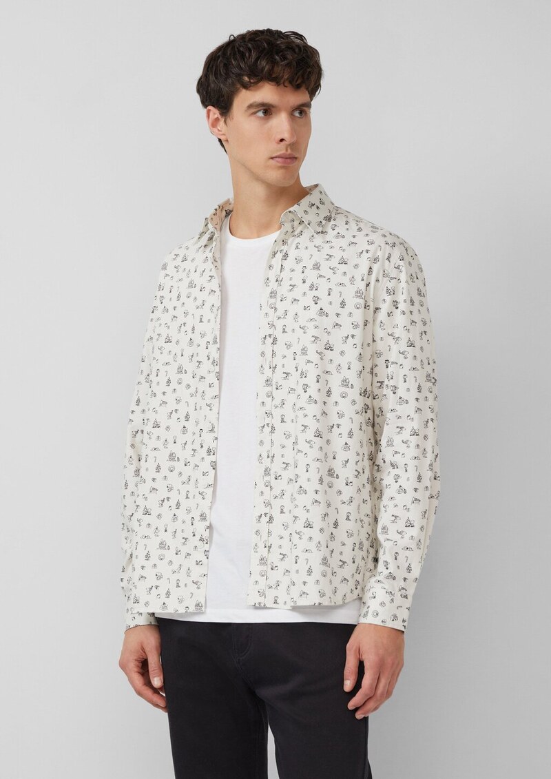 Regular Fit: Hemd mit Peanuts®-Motiv