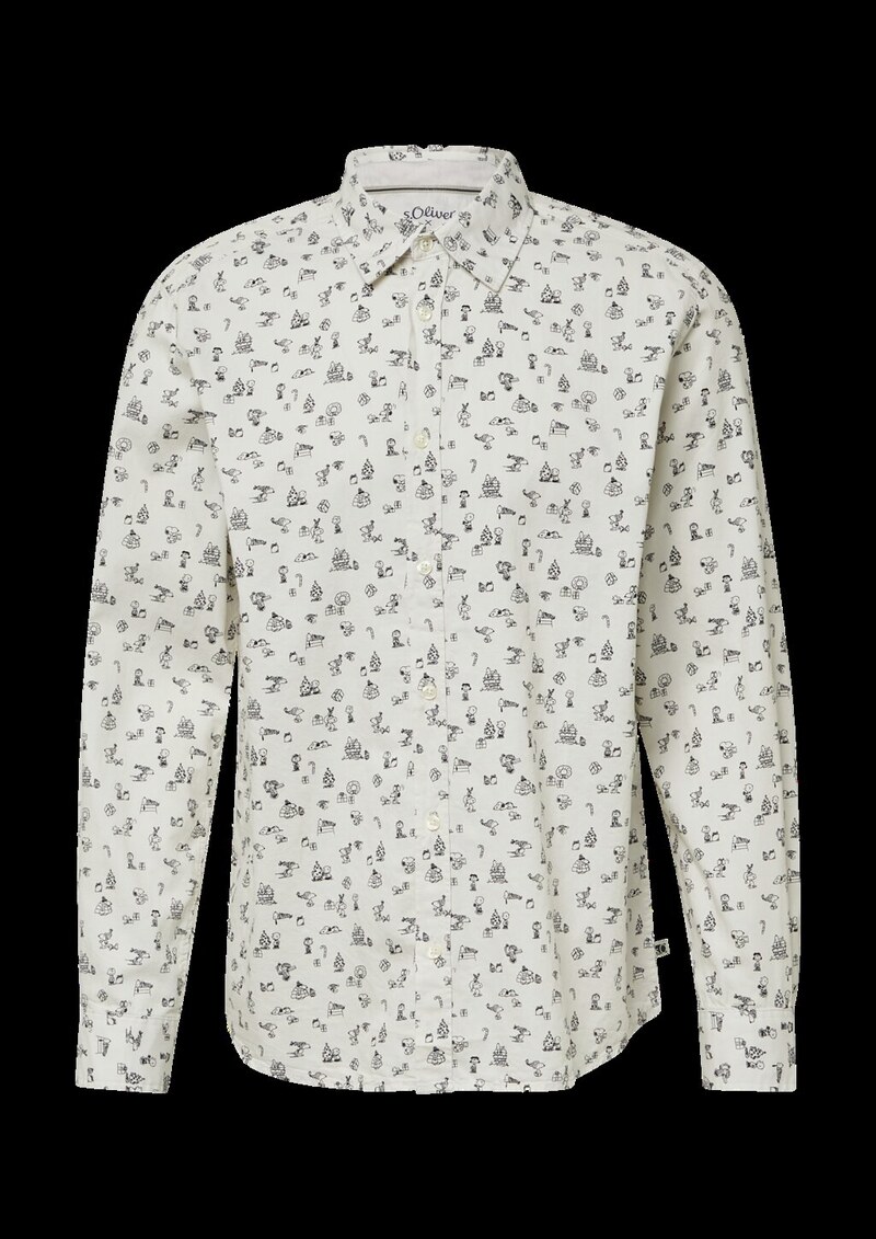 Regular Fit: Hemd mit Peanuts®-Motiv