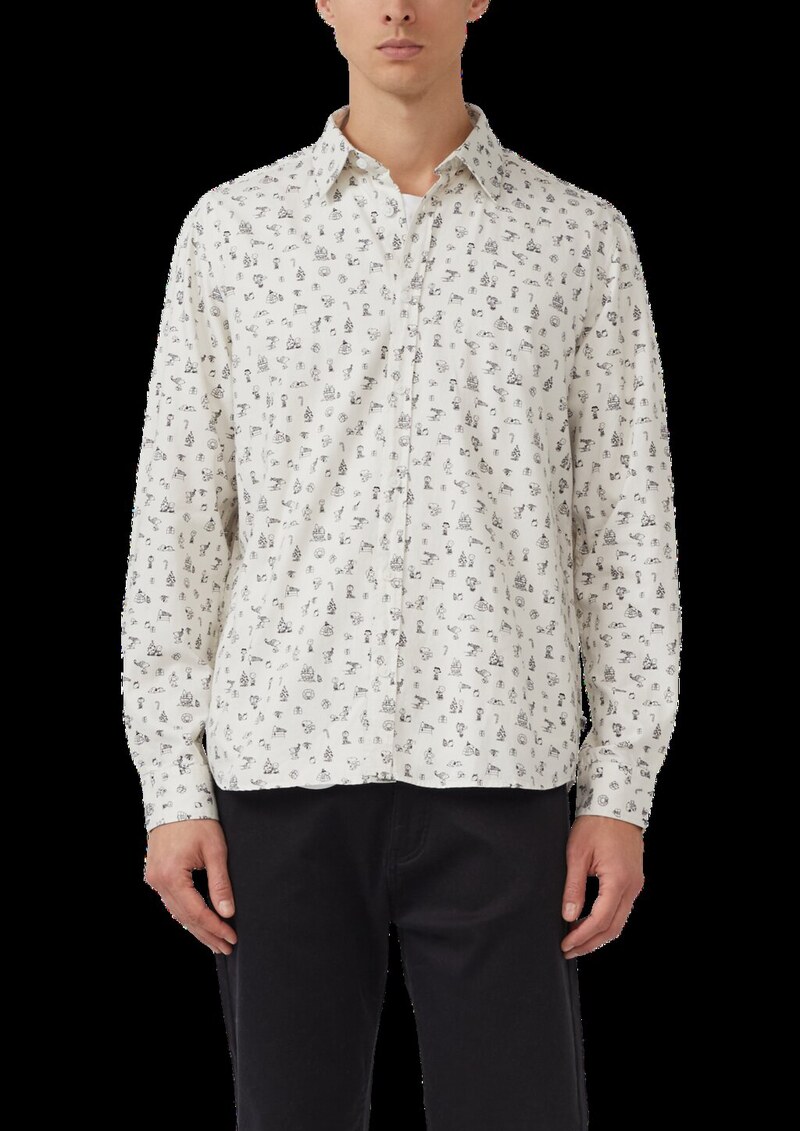 Regular Fit: Hemd mit Peanuts®-Motiv