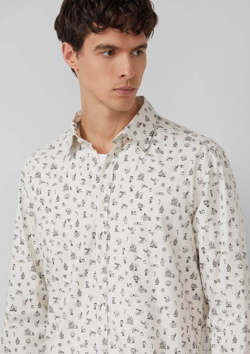 Regular Fit: Hemd mit Peanuts®-Motiv