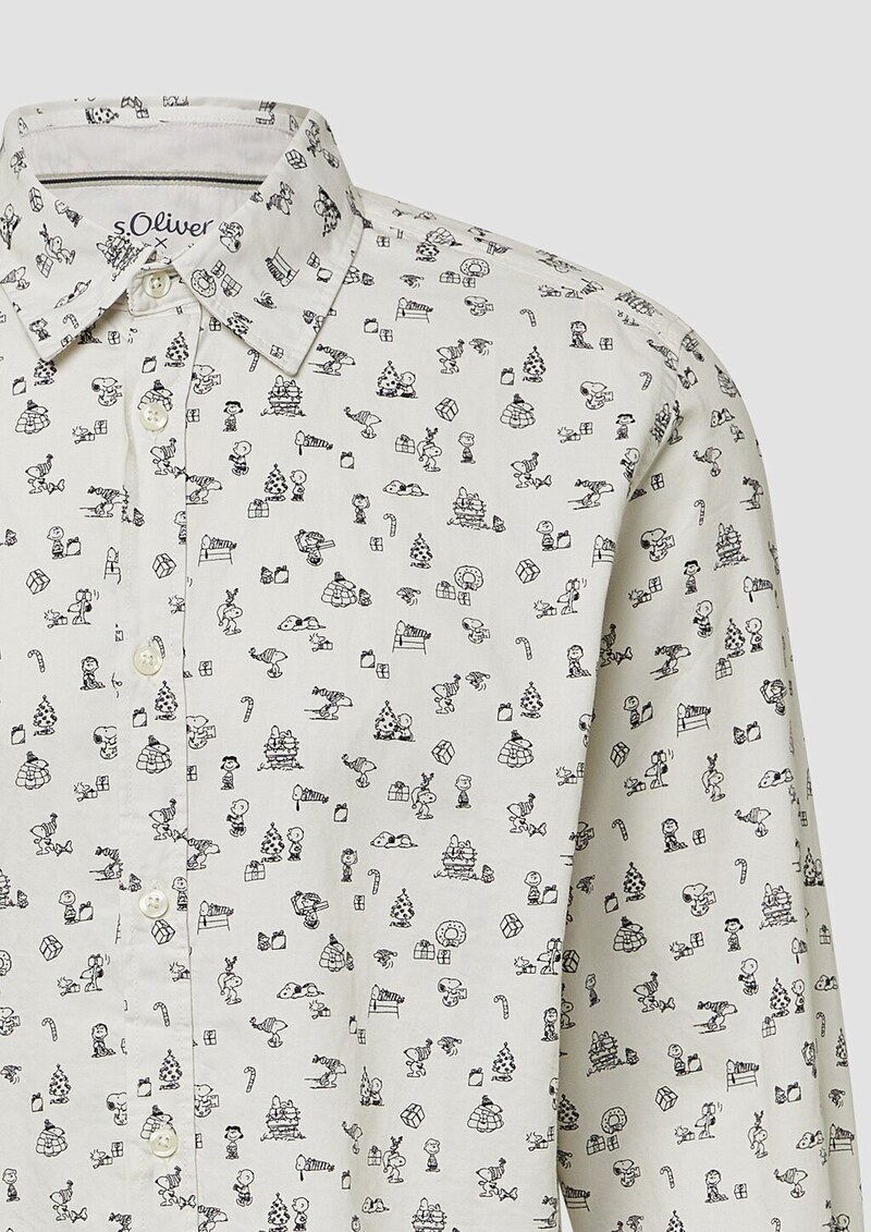 Regular Fit: Hemd mit Peanuts®-Motiv