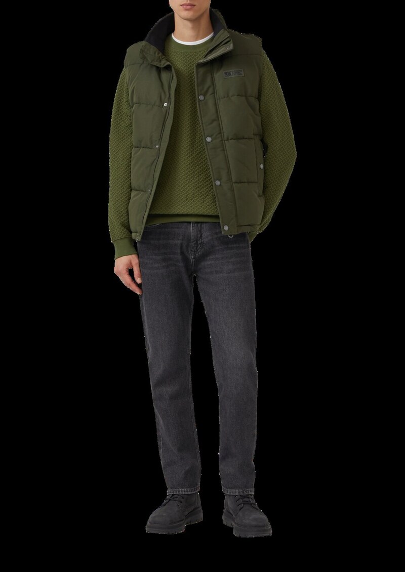 Strukturiertes Sweatshirt mit Crew Neck