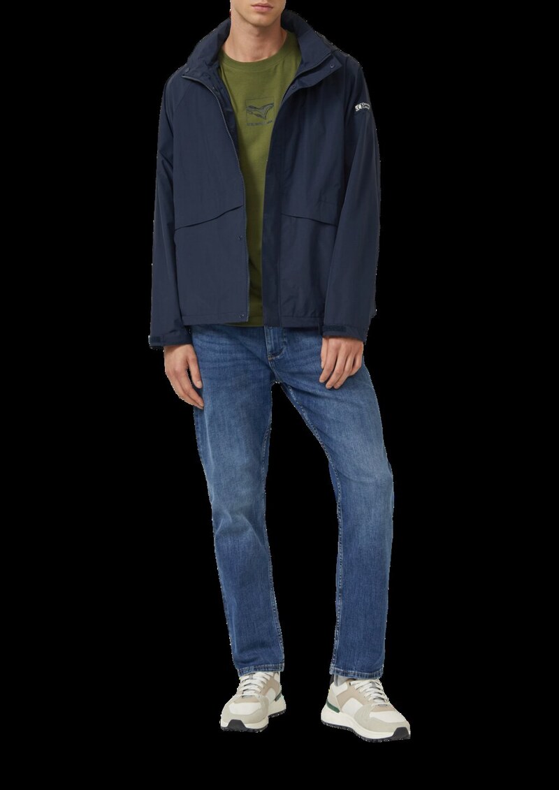 Baumwoll-T-Shirt mit Crew Neck und Front-Print