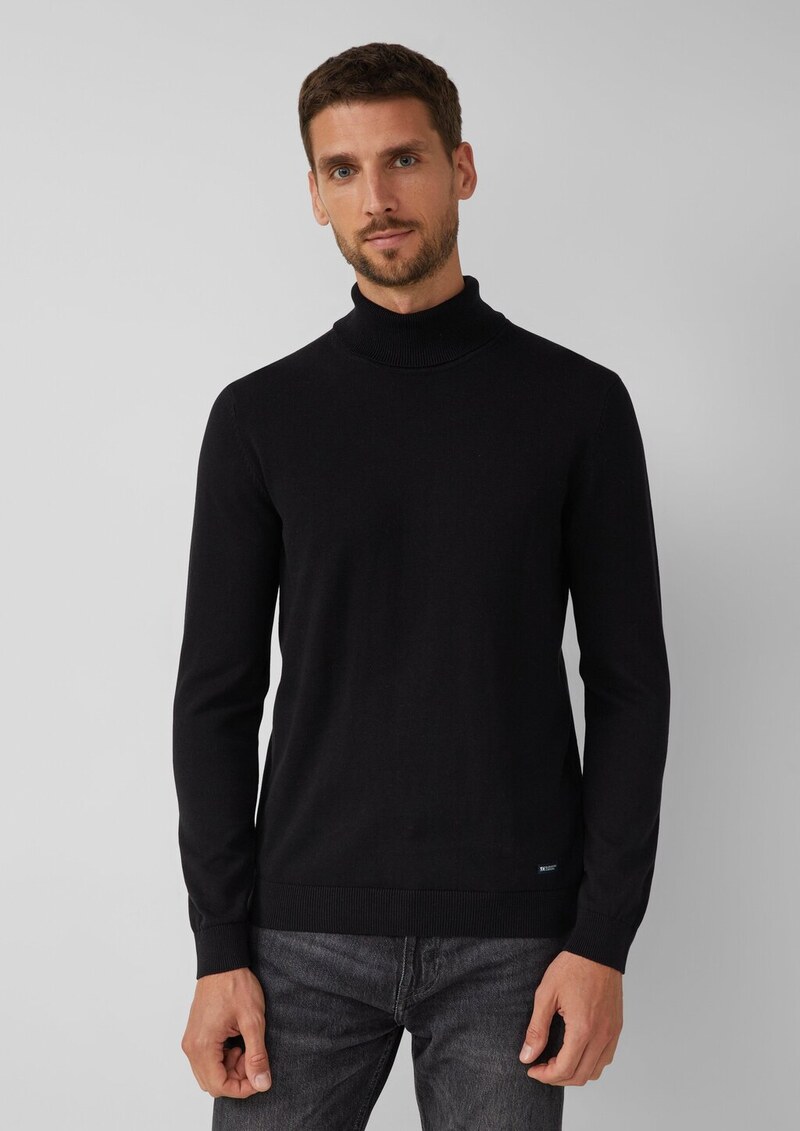 Rollkragenpullover aus reiner Baumwolle
