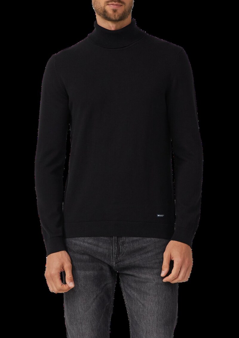 Rollkragenpullover aus reiner Baumwolle