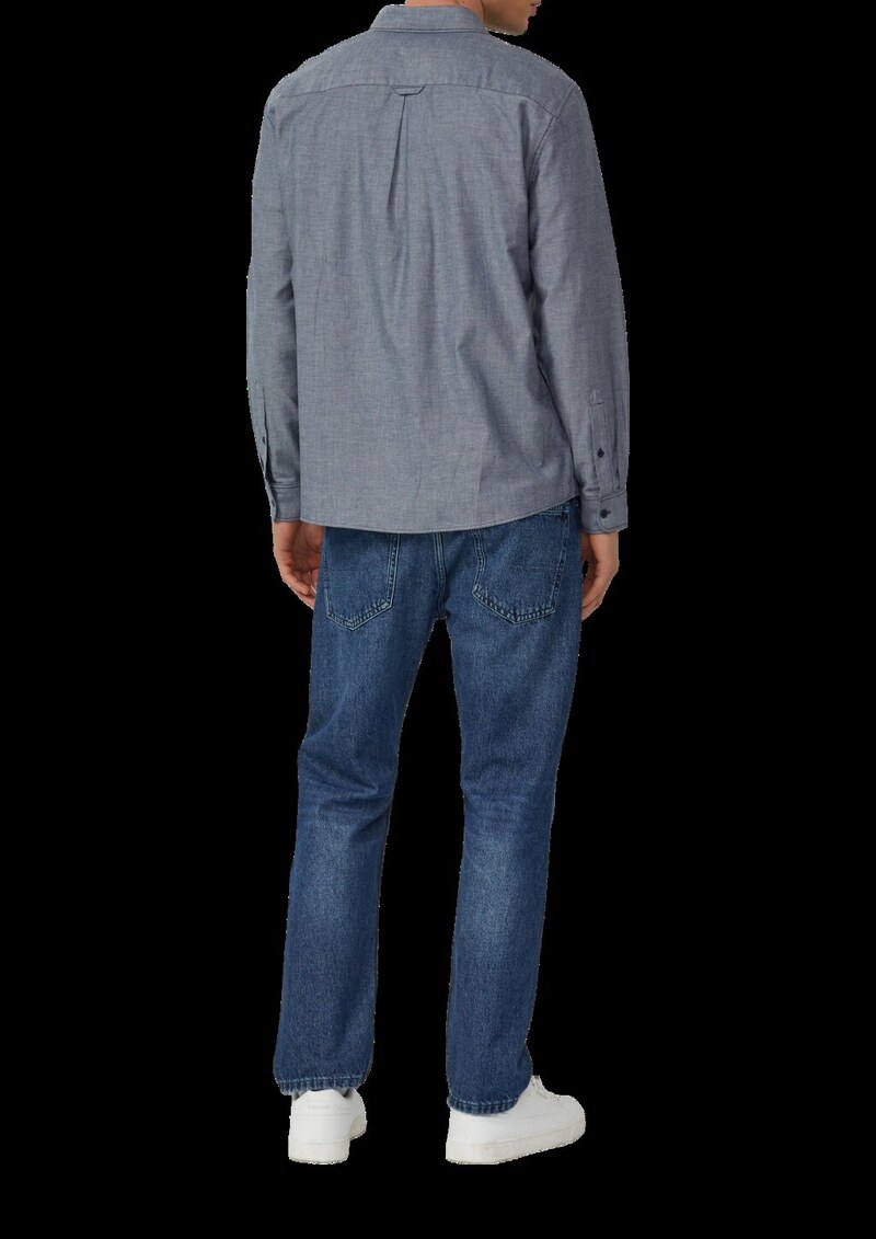 Regular Fit: Weiches Chambray-Hemd mit Button-Down-Kragen