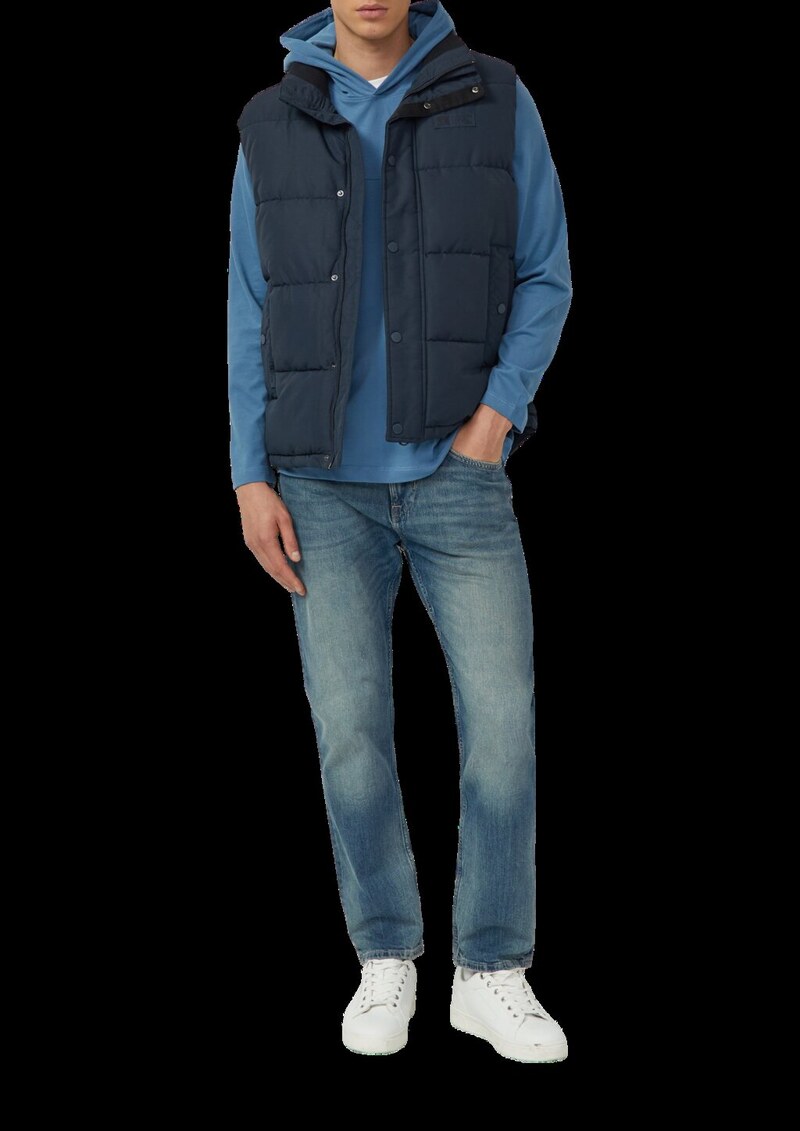 Kapuzen-Longsleeve aus Heavy Jersey mit Logo-Detail