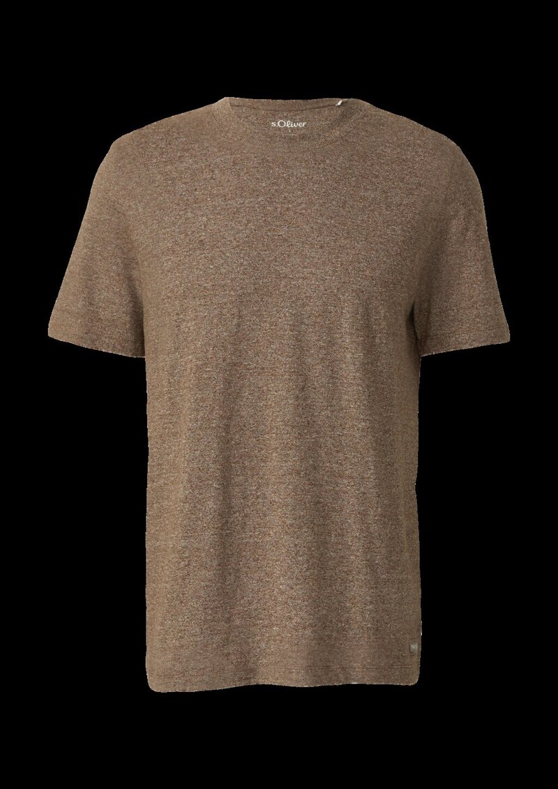 Meliertes T-Shirt aus reiner Baumwolle