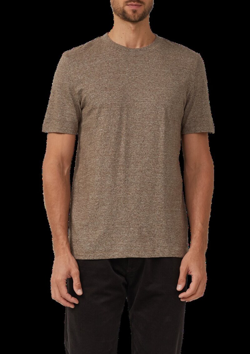 Meliertes T-Shirt aus reiner Baumwolle