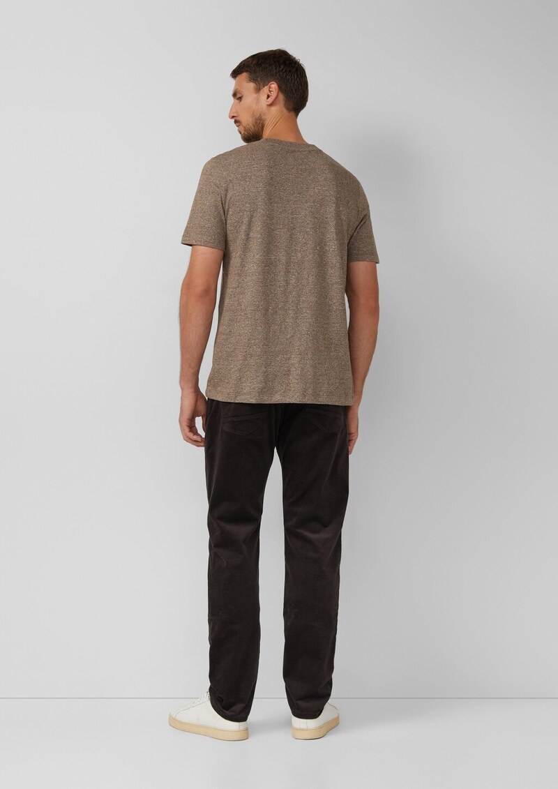 Meliertes T-Shirt aus reiner Baumwolle