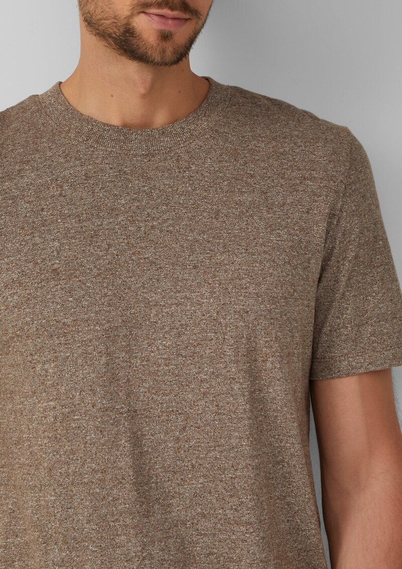 Meliertes T-Shirt aus reiner Baumwolle