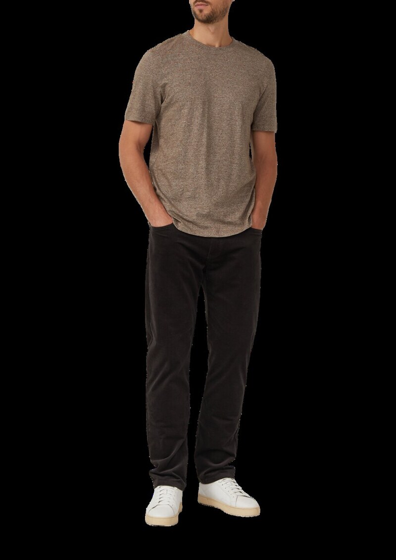 Meliertes T-Shirt aus reiner Baumwolle