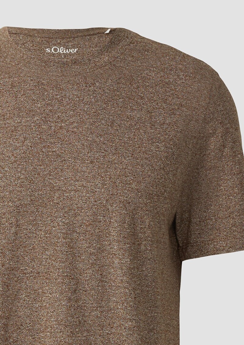 Meliertes T-Shirt aus reiner Baumwolle