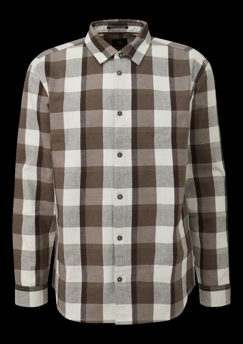 Regular Fit: Kariertes Flanellhemd