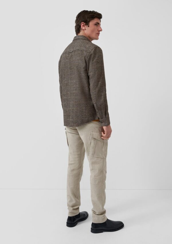 Regular Fit: Flanellhemd mit Button-Down-Kragen