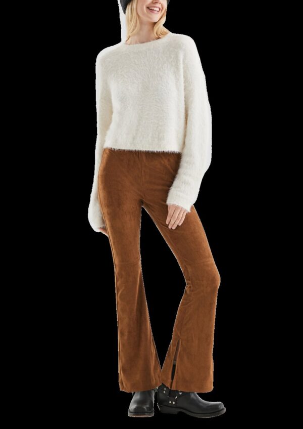 Hose in Wildlederoptik